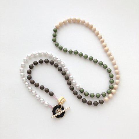 2way NECLACE:「Fir tree」fog Y字