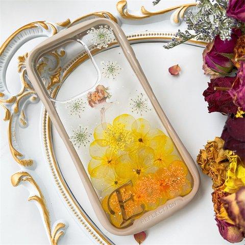 紫陽花iFace風押し花スマホケース*全機種対応*手帳型*iPhone15*iPhone15Pro iPhone15plus iPhone14 iPhone14Pro iPhone14plus