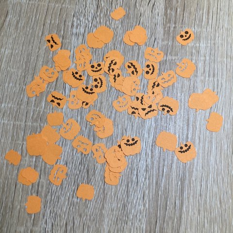 ハロウィン　かぼちゃ　オレンジ　スクラップブッキング素材