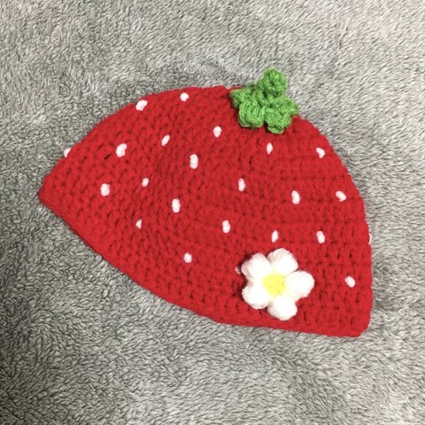 苺の帽子❤️キッズ用