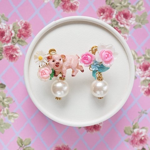 Mignon petit cochon♡イヤリング(ピアス)