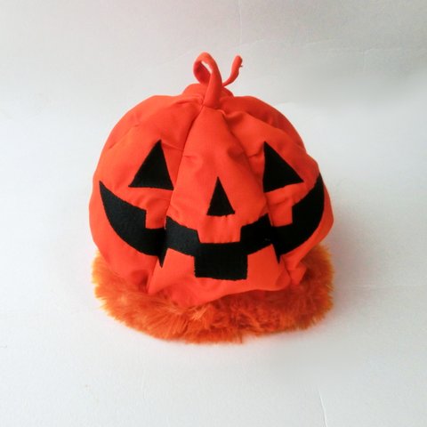 ハロウィン　かぼちゃ帽子