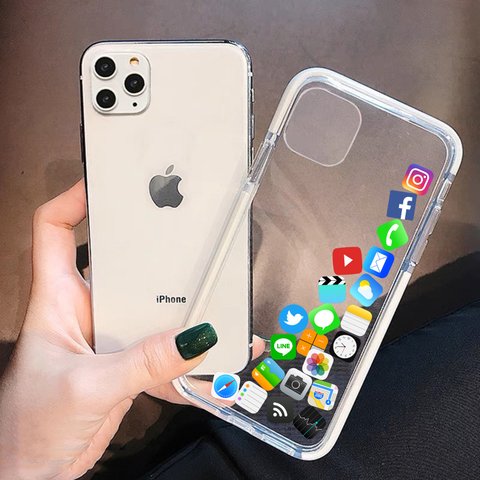 クッションバンパーIphoneケース|キュートで面白いプリントのクッション性があるスマホケース|全機種対応 iPhone14 iPhone13 iPhone12 iPhone11 iPhoneX