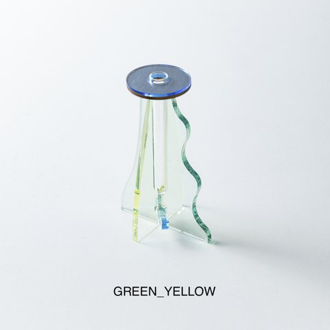 NEW ICHIRIN VASE GREEN_YELLOW