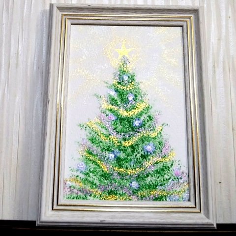 完売　煌めきモミの木　クリスマスツリー　カラーリース　クリスマス　星に祈りを　希望　金運　夢　癒し