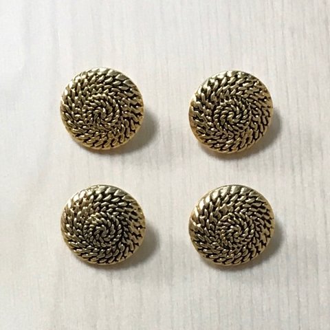 ○小○ ANTIQUE GOLD ROUND BUTTON CABOCHONS PARTS