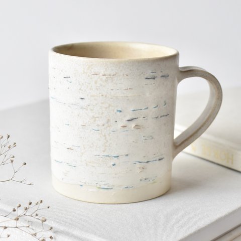 White birch mug