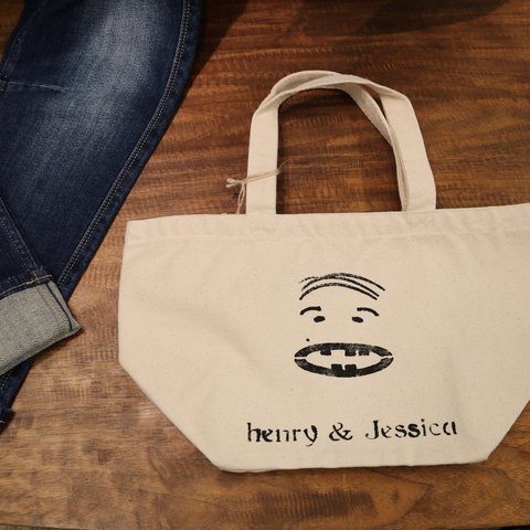 『【MM-037】キナリ/FREEサイズ』MAKAHA　ヘンリー&ジェシカステンシルリメイクランチトートBAG　ﾍﾝﾘｰpt　henry