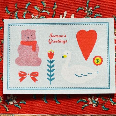 greeting card <winter> 5枚セット