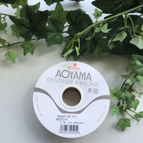 《資材》❀切り売り❀リボン AOYAMA コットンブレード