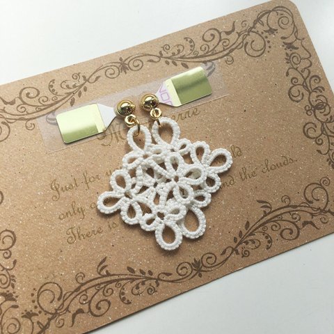 *☼*Tatting*☼*スクエア 貼るピアス シールピアス