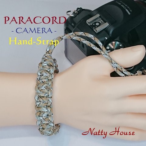 ハンドストラップ カメラ PARACORD パラコード パラシュート アウトドア ロープ キャンプ 防災 手編み 送料無料