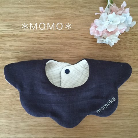 ネイビー♡オーダー名前刺繍入り花びら