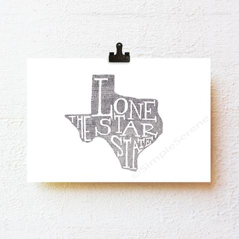 “テキサス・ステイト・マップ”　小さなアート