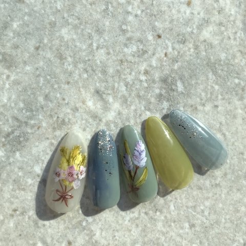 Spring flower💐ネイルチップ