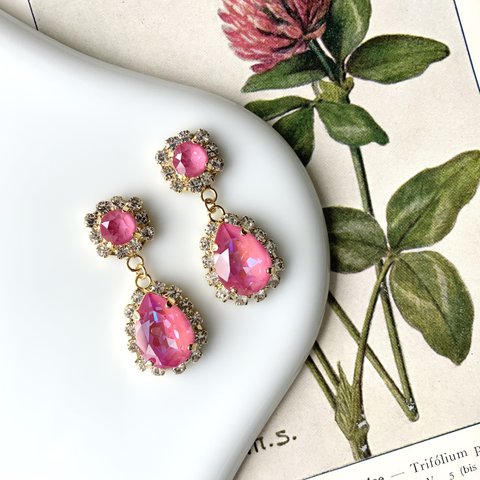 cutie lotus pink pierce / earring