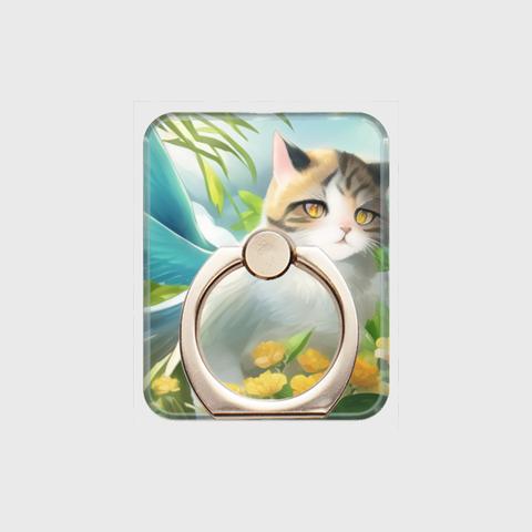 スマホリング【Fairy Kitty】金具：ゴールド