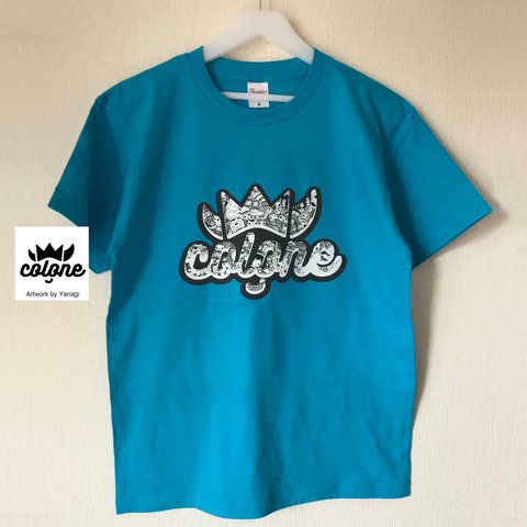 【Tシャツ/5.6オンス】colone_No.1_ターコイズ