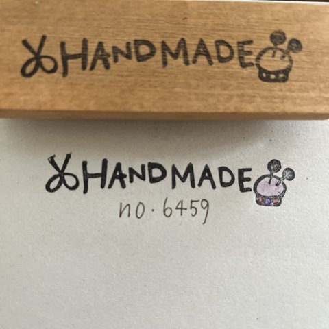 スタンプNo. 6459 handmade ピンクッションとハサミ