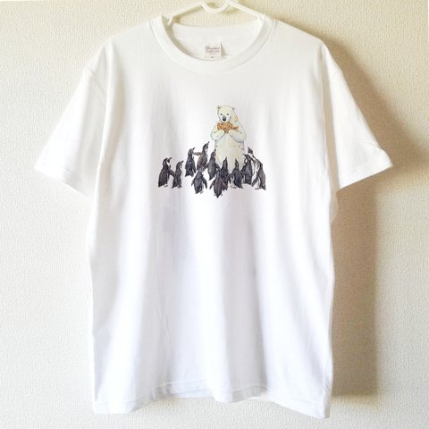 【送料無料】 たい焼きが欲しいペンギンTシャツ～子供から大人までみんなで使える13サイズ～