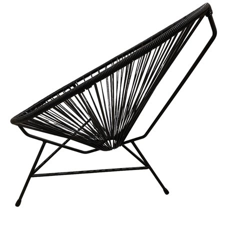 アカプルコチェア黒　PVC家具　リビング　ガーデン　アウトドア　チェア　椅子　リゾート　受注生産