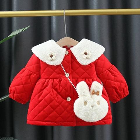 子供服 保温するコート 冬用 出産祝い 女の子服