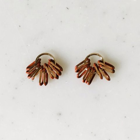 Gold Orange Small Tassels