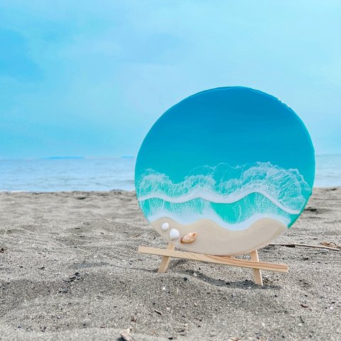 NEW‼︎ ✶Resin art  Simple blue ocean✶