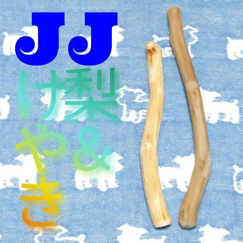 JJ.けやき梨の木新品.犬用おもちゃ、超型犬向け歯固めかじり木