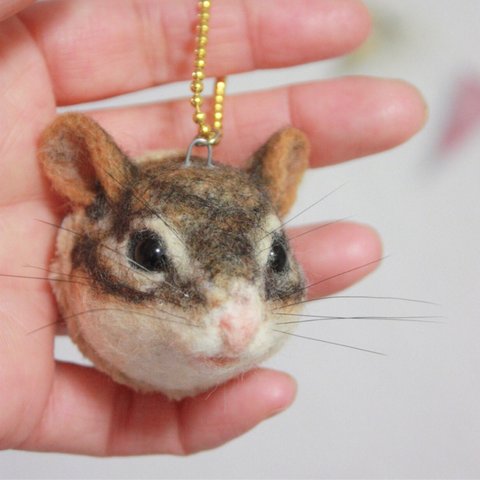 どうぶつストラップ（シマリス）リアルタイプ