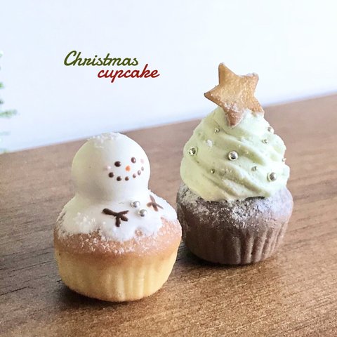 クリスマスカップケーキ⛄️🎄