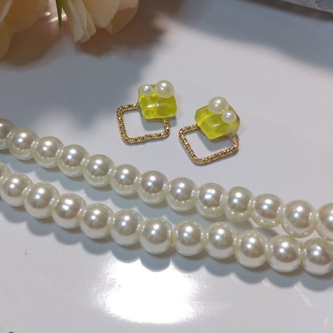 🌼OPEN記念🌼イエローピアス