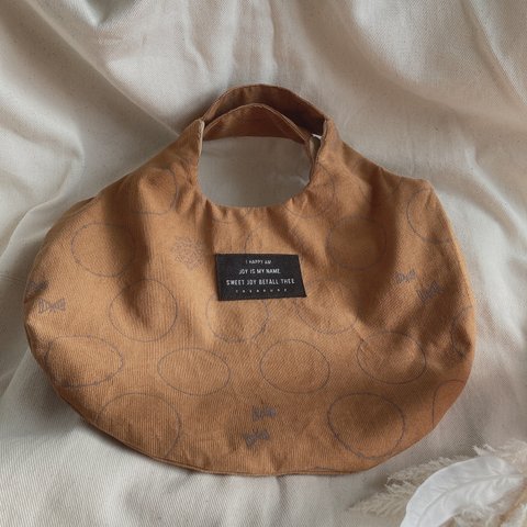 コーデュロイ　ぺったんこまるbag