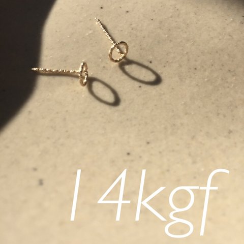 14kgf グリッター ミニピアス