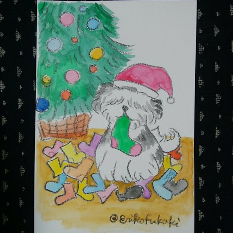 【 原画絵はがき_201 】🎅