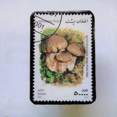 アフガニスタン　切手ブローチ1411