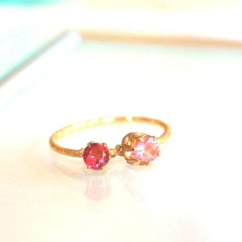 - otome -Pink Tourmaline Gp Ring