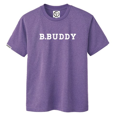 ドライ素材Tシャツ！B.BUDDY LOGO DRY Tee （ミックスパープル）