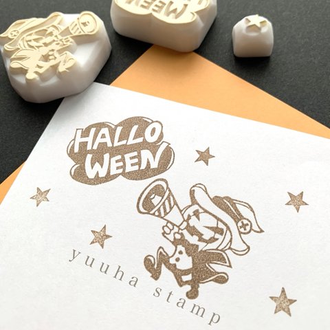 【受注制作】 🎃 ハロウィン 消しゴムはんこセット 🎃