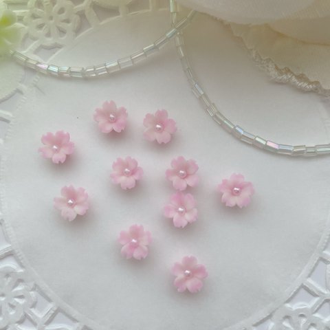 桜　 樹脂粘土　ネイル　ミニサイズ　パーツ3D 材料  12
