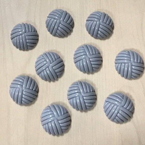 GRAY DOME KNIT DESIGN CABOCHONS