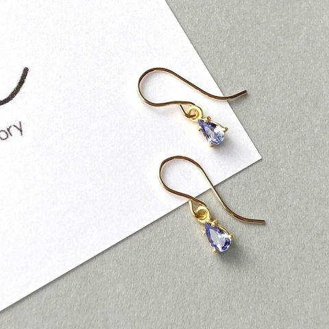 tanzanite ピアス/イヤリング