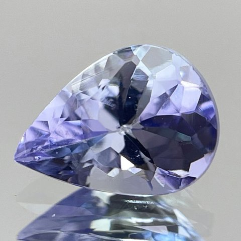 非加熱タンザナイト 0.86ct ルース ペアシェイプ