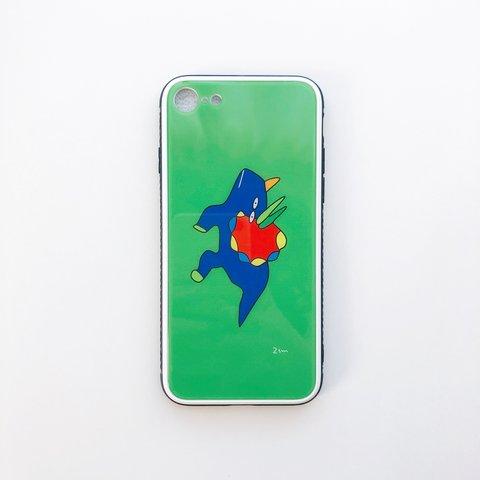 アタマオハナトプスの強化ガラス製iPhoneケース
