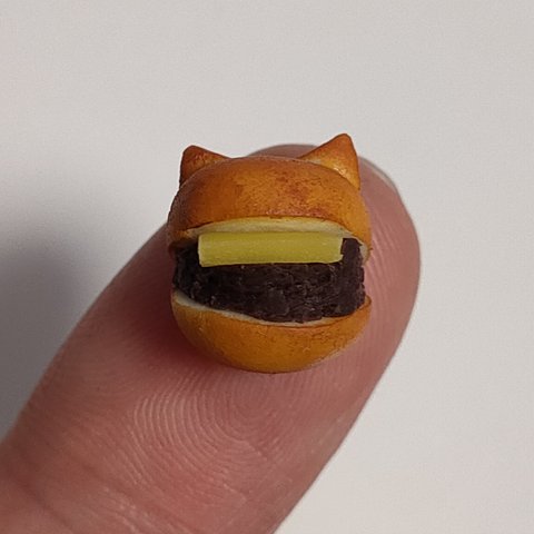 【ねこあんバターサンド】 ミニチュア パン ねこ あんバターサンド 1個