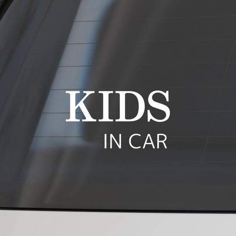 【綺麗に剥がせる】 KIDS IN CAR カッティングステッカー シール シンプル ベビー 赤ちゃん 3色展開