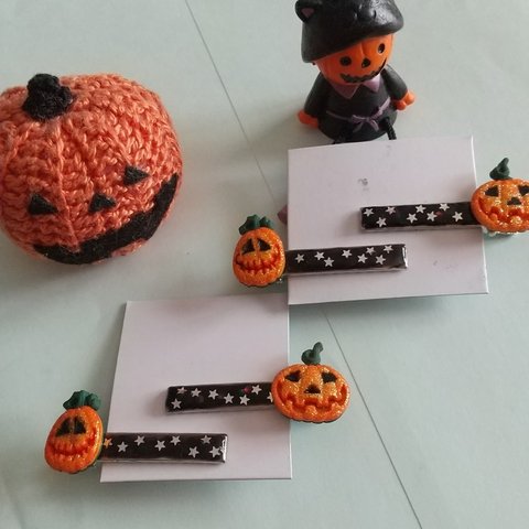 ハロウィン🎃のヘアクリップ