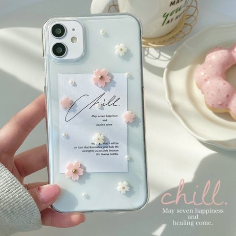 mini flower【さくら】 iPhoneケース