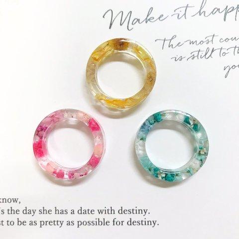 Flower Shower Ring ～Pink～ リング / ドライフラワー / ピンク / 可愛い(#10077100)