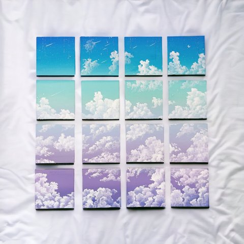 空・絵画『空の欠片　No.4』-アクリル画・空・雲・原画-by麗しの空